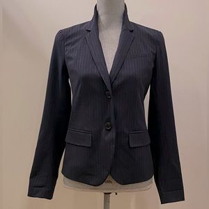 Gap Womens Navy Pinstripe Blazer w Stretch for Comfort  / Size 2